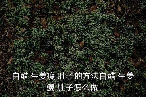 白醋 生姜瘦 肚子的方法白醋 生姜瘦 肚子怎么做