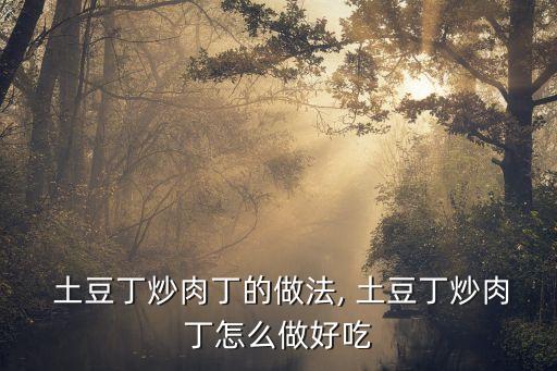炒土豆丁,土豆燒肉丁一文看懂