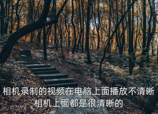 相機錄制的視頻在電腦上面播放不清晰相機上面都是很清晰的