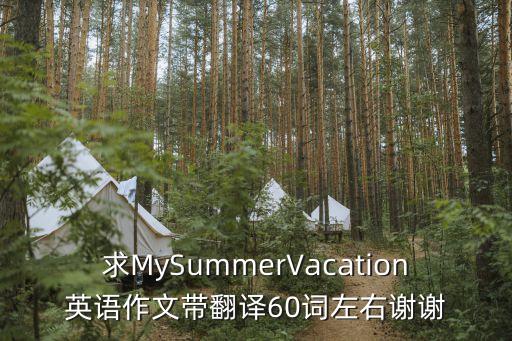 求MySummerVacation英語作文帶翻譯60詞左右謝謝