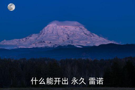 永久雷諾怎么開,永久雷諾有何來頭?