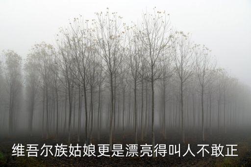維吾爾族姑娘更是漂亮得叫人不敢正