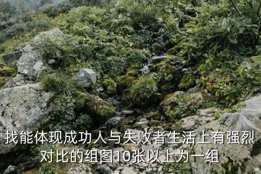 找能體現成功人與失敗者生活上有強烈對比的組圖10張以上為一組
