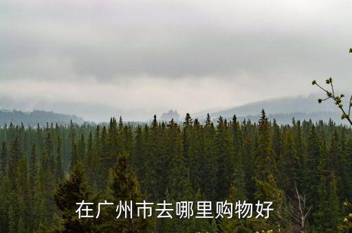 廣州購物，廣州的購物天堂