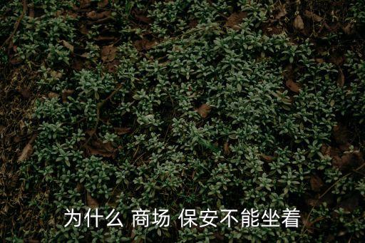 為什么 商場 保安不能坐著
