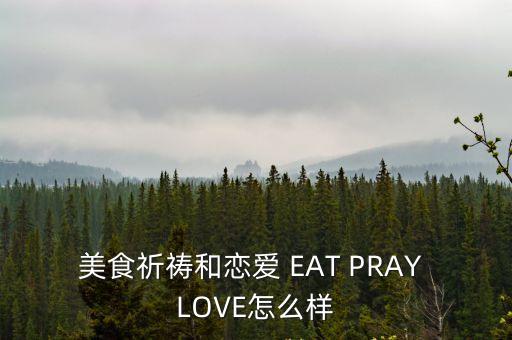 美食祈禱和戀愛 EAT PRAY LOVE怎么樣