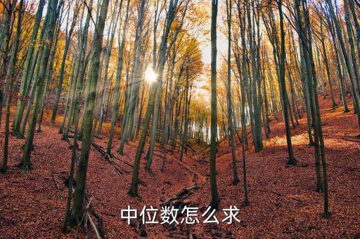 中位數怎么求