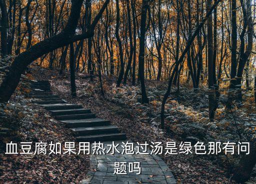 實踐出真知作文，血豆腐如果用熱水泡過湯是綠色那有問題嗎
