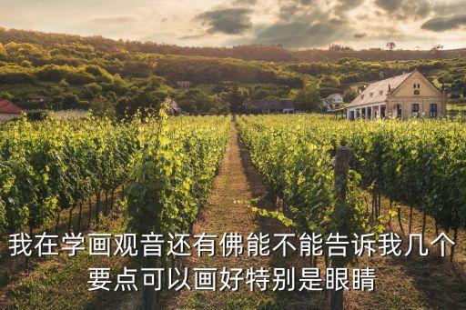 我在學(xué)畫觀音還有佛能不能告訴我?guī)讉€要點可以畫好特別是眼睛