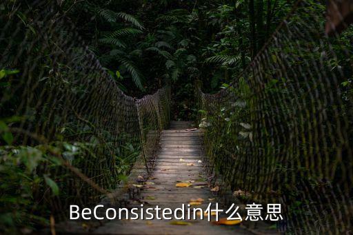 BeConsistedin什么意思