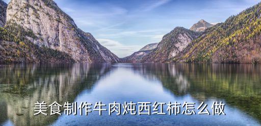 西紅柿燉牛肉，牛肉燉西紅柿怎么做