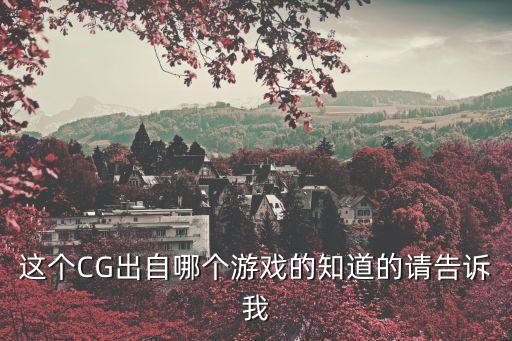 這個CG出自哪個游戲的知道的請告訴我
