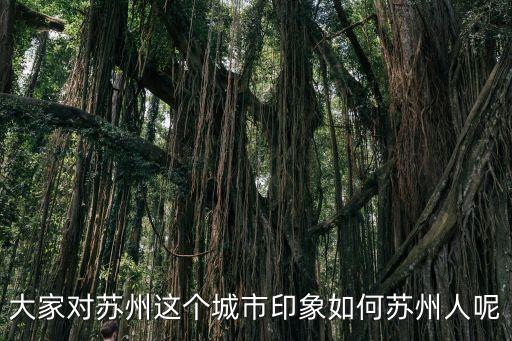 蘇州印象，大家對(duì)蘇州這個(gè)城市印象如何蘇州人呢