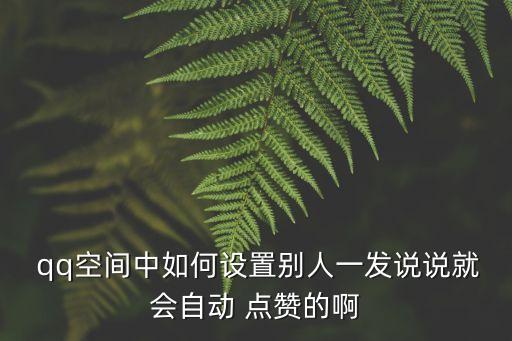 qq說說點贊,點擊設置花式贊選項如何進行點贊回看!