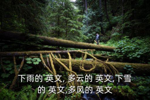 多云的英文,免費學英語!跟外教學地道英語