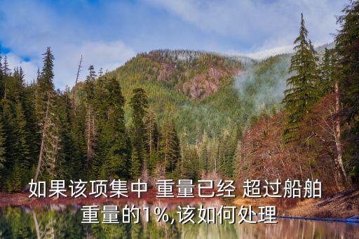 重量超過,貨運量超過限制碼頭會拒收集裝箱貨物