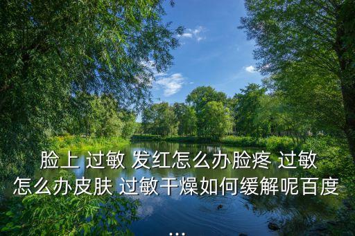  臉上 過敏 發紅怎么辦臉疼 過敏怎么辦皮膚 過敏干燥如何緩解呢百度...