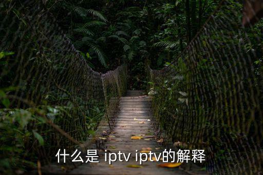 什么是 iptv iptv的解釋