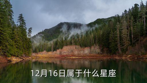 12月16日屬于什么星座