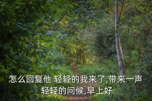 怎么回復他 輕輕的我來了,帶來一聲 輕輕的問候,早上好