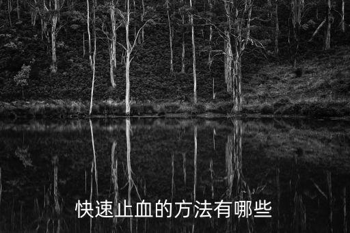 快速止血的方法有哪些