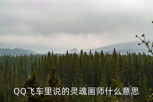 QQ飛車里說的靈魂畫師什么意思