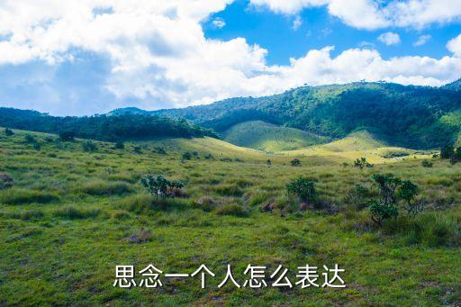思念一個人怎么表達