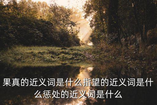 果真的近義詞是什么指望的近義詞是什么懲處的近義詞是什么