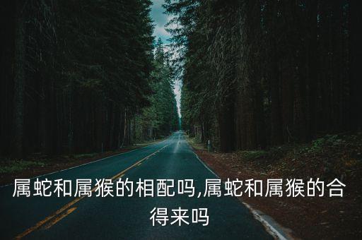 屬蛇和屬猴的合不合,屬蛇屬猴最好找個一等婚姻
