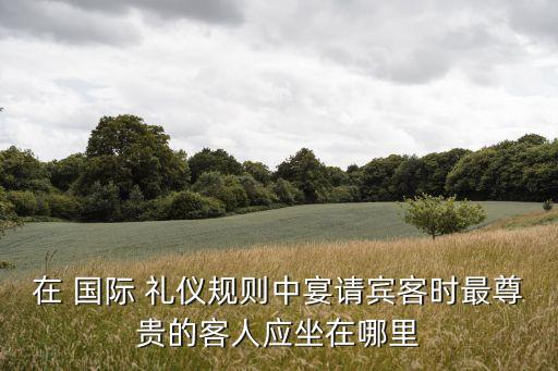 國際禮儀,在社交活動中遵守禮儀對所有人一視同仁
