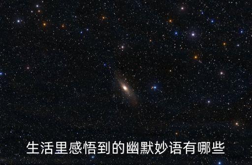 生活里感悟到的幽默妙語有哪些