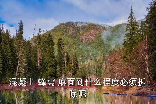 蜂窩麻面,混凝土構件表面粗糙是否需拆除麻面?