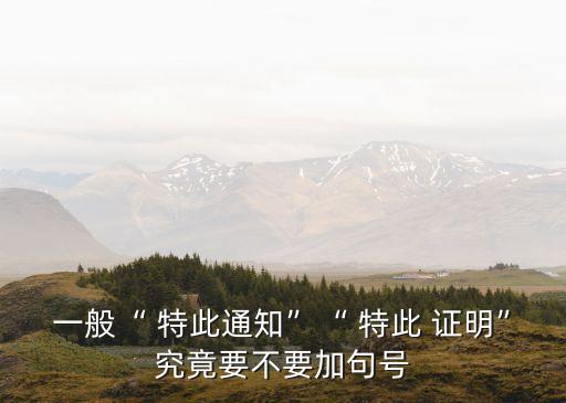 特此證明,特此證明怎么寫?