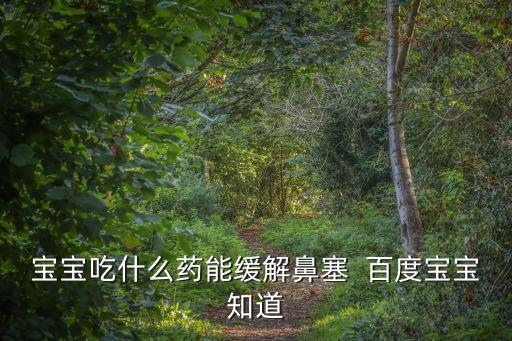 寶寶吃什么藥能緩解鼻塞  百度寶寶知道