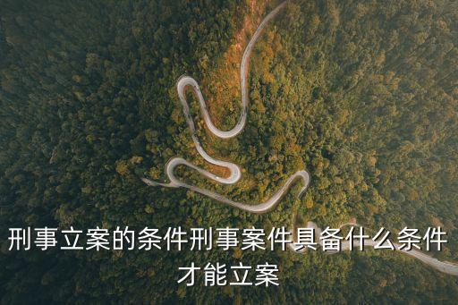 刑事立案標準，刑事案件立案追訴標準是什么
