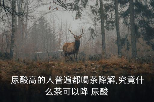 尿酸高喝什么茶最好,尿酸偏高怎么辦?可以喝普洱茶和淡茶