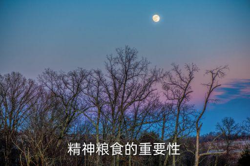 精神糧食的重要性