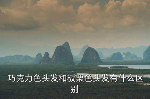巧克力發(fā)色,巧克力發(fā)色:比棕色更深棕色頭發(fā)比較白
