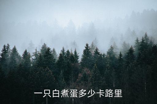 一只白煮蛋多少卡路里