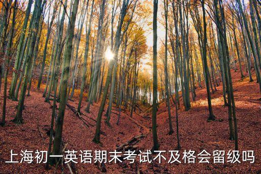 上海初一英語期末考試不及格會留級嗎