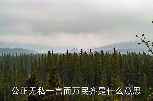 公正無私，成語公正無私的意思和解釋用公正無私造句及其故事典故