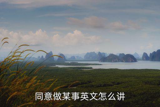 同意做某事，同意某人做某事用英語怎么說