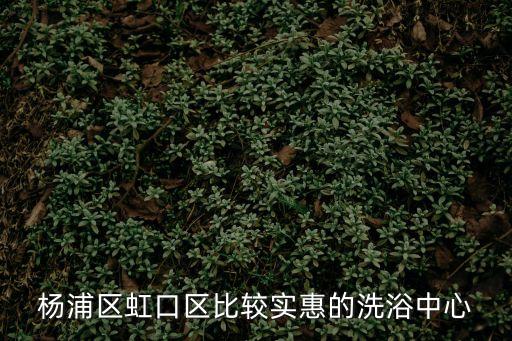 楊浦區虹口區比較實惠的洗浴中心