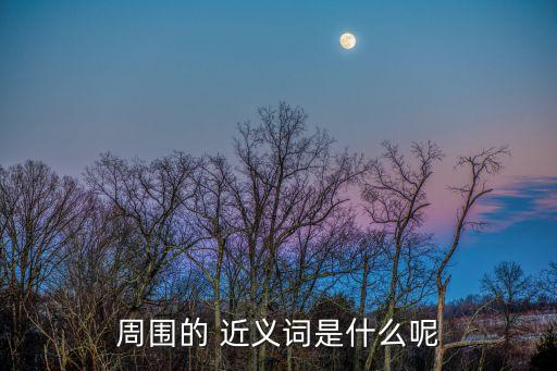 周圍的 近義詞是什么呢