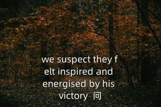 感官動(dòng)詞有哪些，we suspect they felt inspired and energised by his victory  問