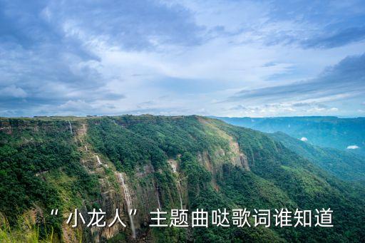 “ 小龍人”主題曲噠歌詞誰知道