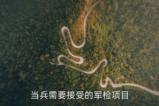 軍檢項目，當兵體檢項目
