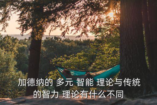 加德納多元智能理論,多元智能理論與傳統(tǒng)智能有何不同?