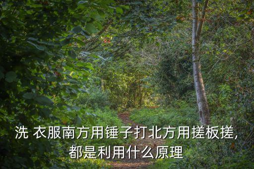 洗 衣服南方用錘子打北方用搓板搓,都是利用什么原理