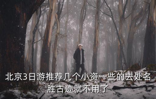 北京3日游推薦幾個小資一些的去處名勝古跡就不用了